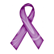 Purple Swirl Ribbon Temporary Tattoo