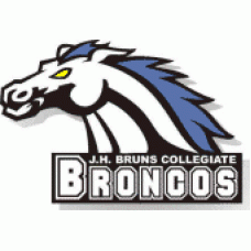 J.H. Bruns Collegiate "Broncos" Temporary Tattoo