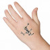 Glow In The Dark Dancing Skeleton Temporary Tattoo