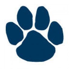 Navy Blue Paw Print Temporary Tattoo